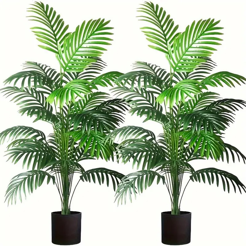 Ficus Lyrata Tree - 24잎 아레카야자 인조 식물 나무 화분