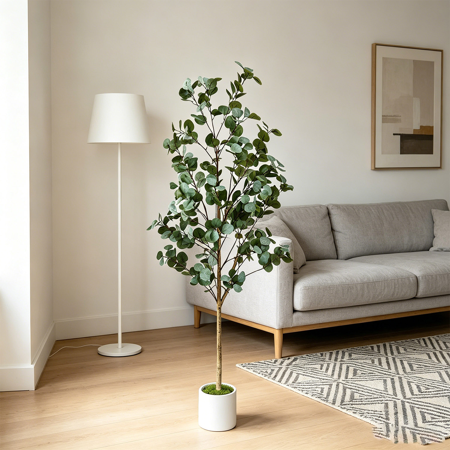 120-155Cm/5.1Ft 인공 유칼립투스 나무, 가 - Ficus Lyrata Tree 리뷰 및 가격